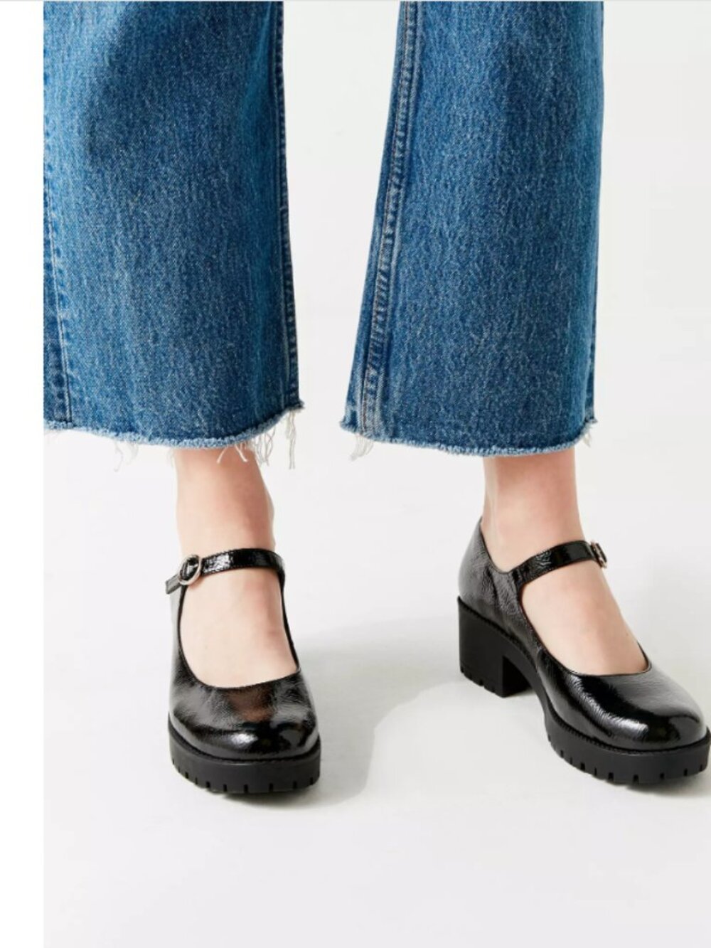 New In Box Urban Outfitters Daria Treaded Mary Jane In Black - Picture 5 of 8